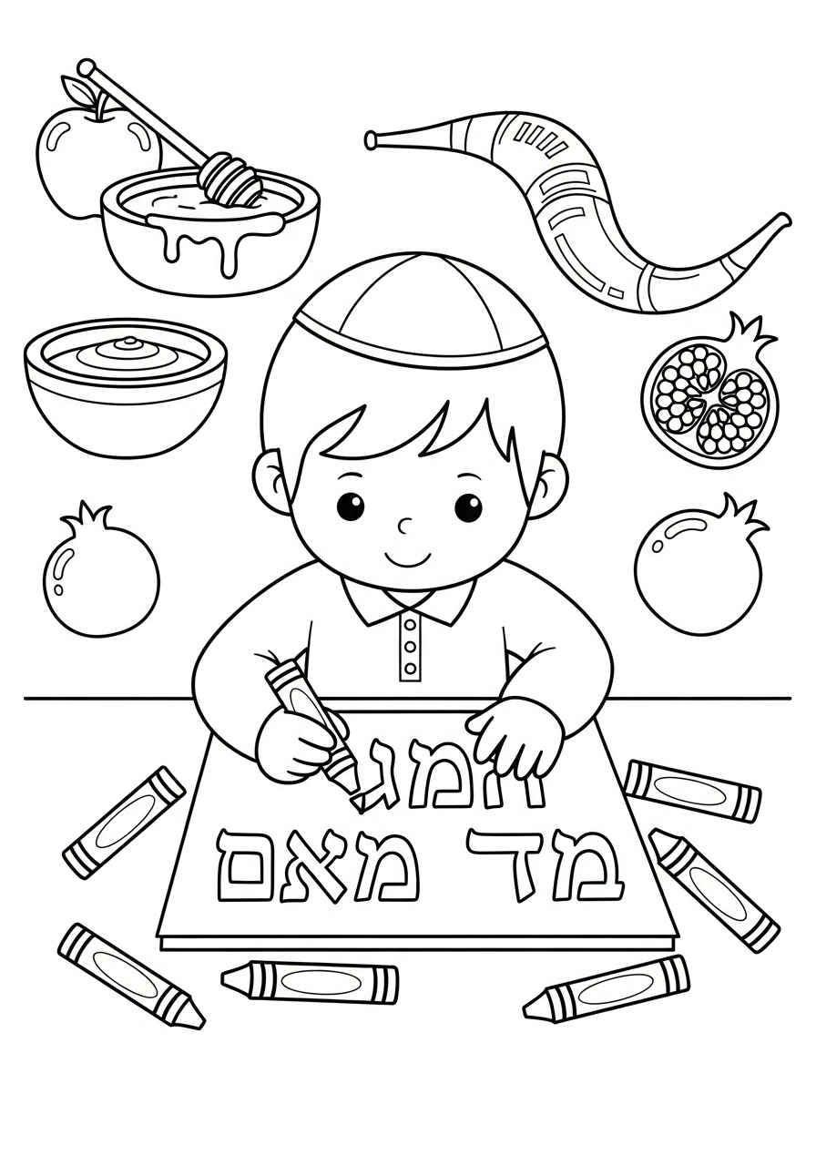 Rosh Hashanah Coloring Pages 21 Rosh Hashanah coloring pages pdf