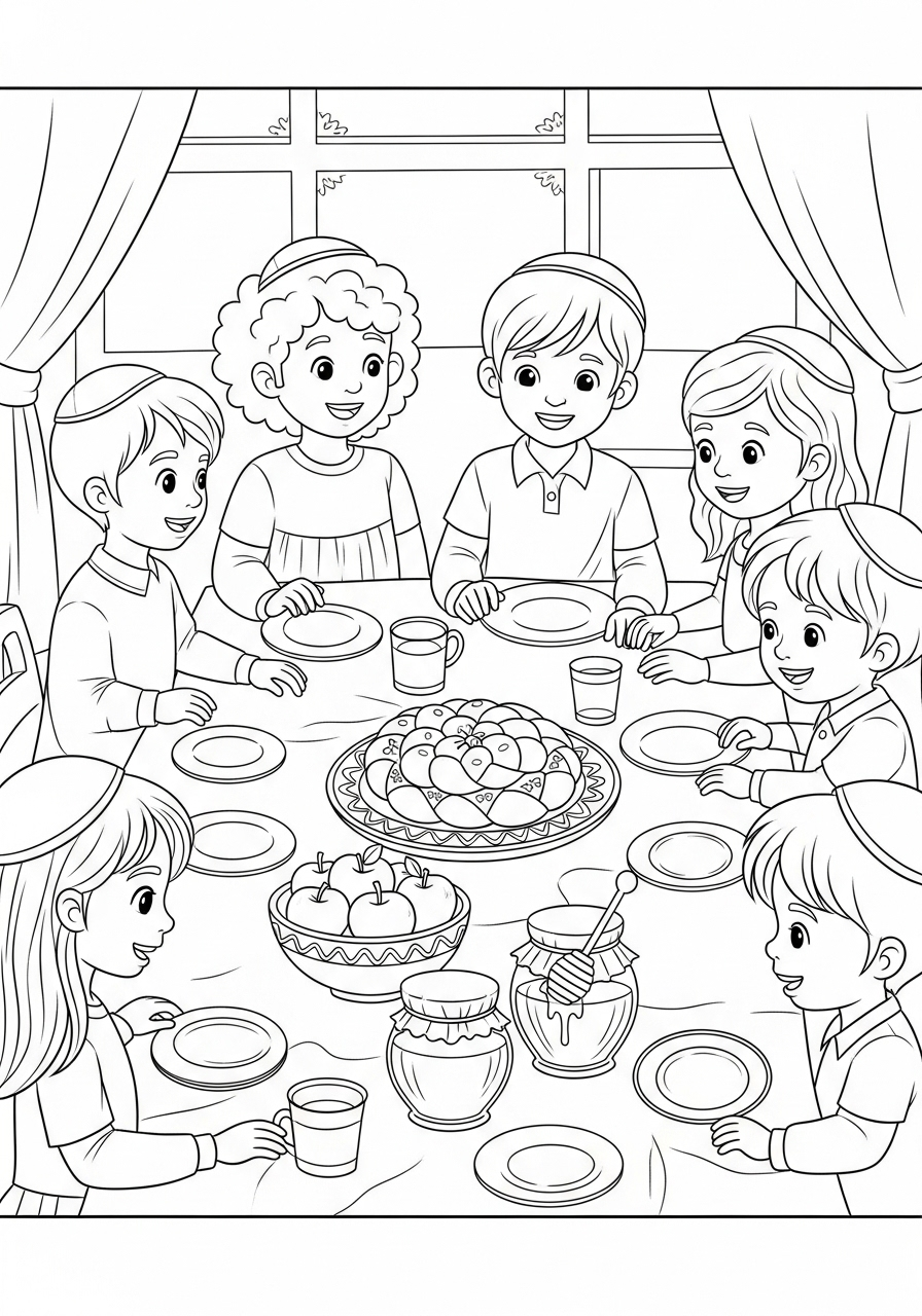 Rosh Hashanah Coloring Pages 8 free printable Rosh Hashanah coloring pages