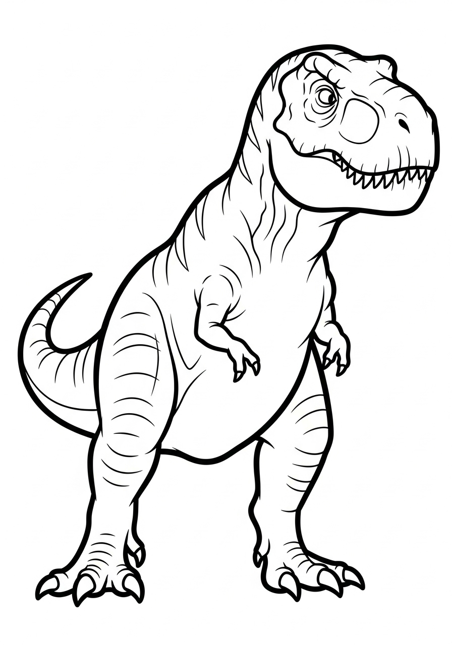 T-Rex Coloring Pages 2 T Rex coloring pages for adults pdf