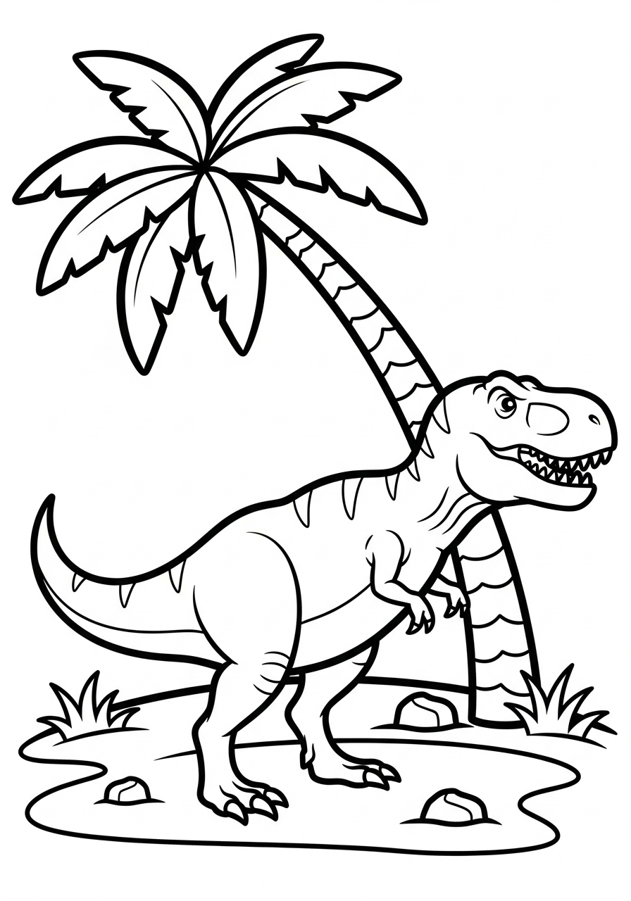T-Rex Coloring Pages 14 free T Rex coloring pages pdf 1