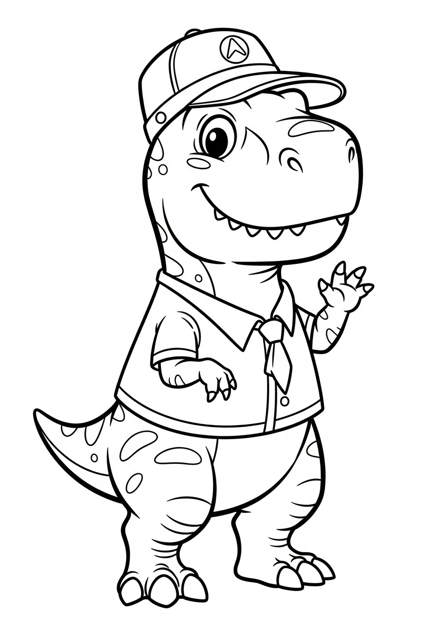 T-Rex Coloring Pages 16 T Rex coloring book pages