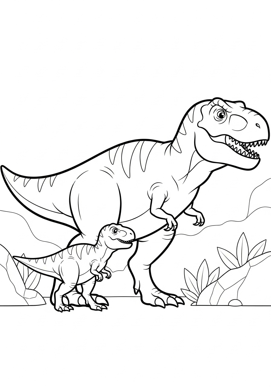 T-Rex Coloring Pages 20 coloring pages for T Rex