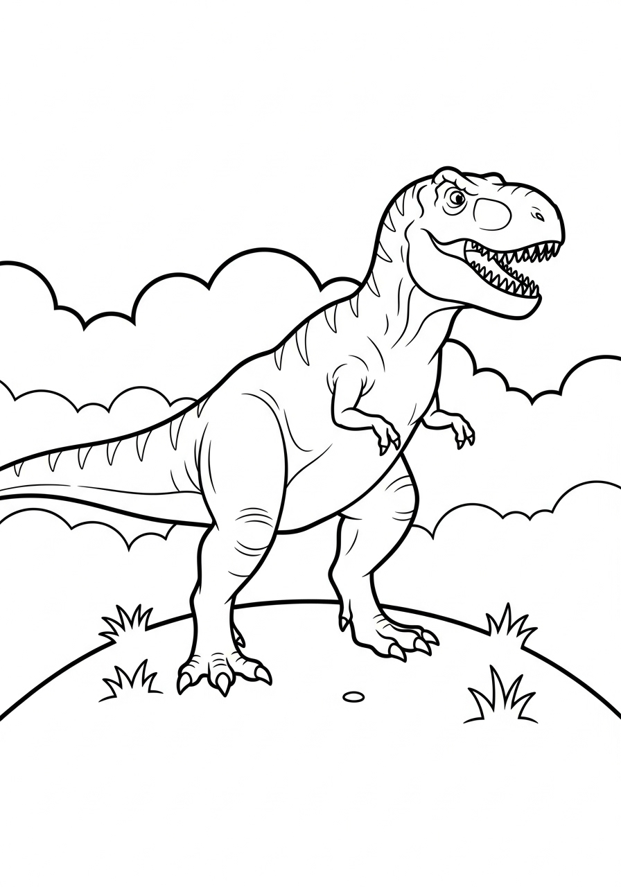 T-Rex Coloring Pages 21 free T Rex coloring pages for adults