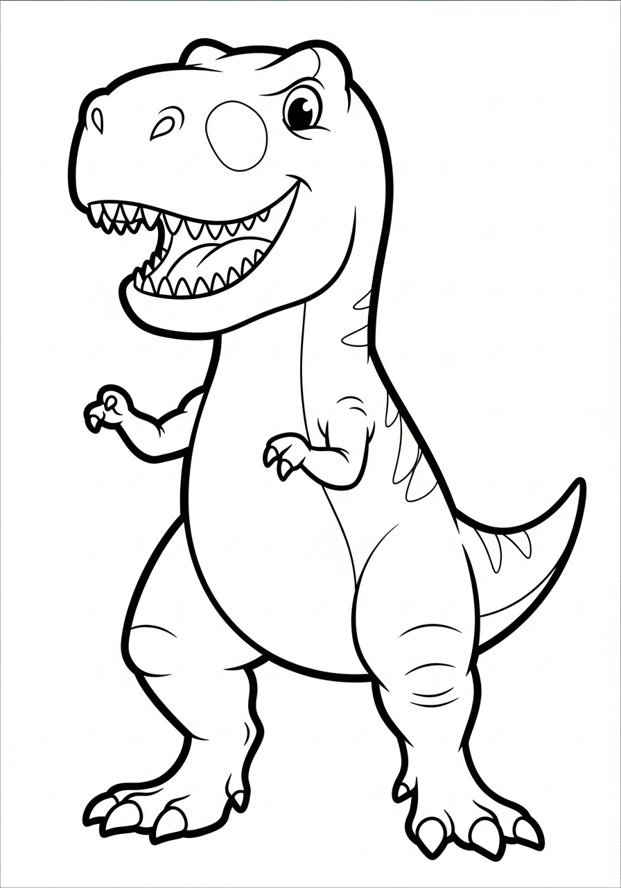 T-Rex Coloring Pages 4 coloring pages printable T Rex