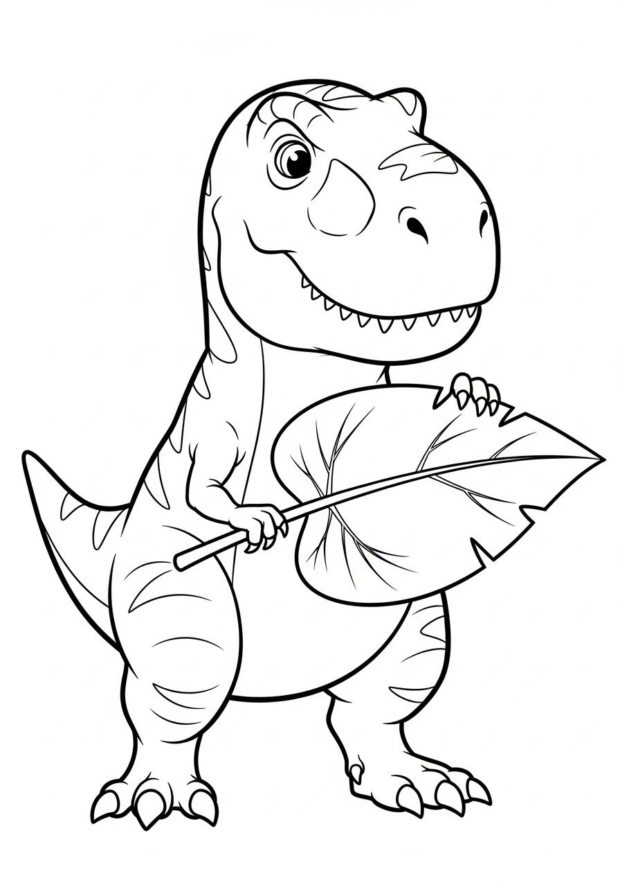 T-Rex Coloring Pages 7 merry T Rex coloring pages
