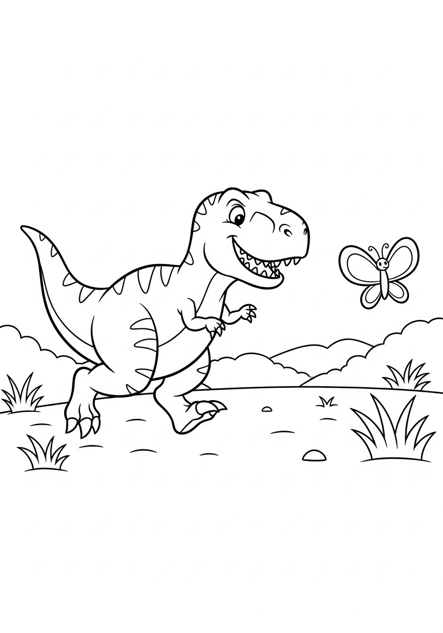 T-Rex Coloring Pages 8 printable coloring pages T Rex