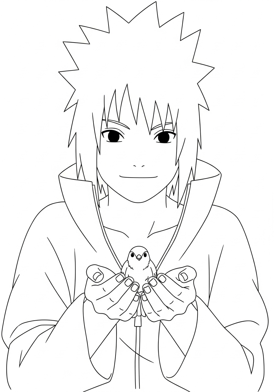 Uchiha Sasuke Coloring Pages 12 free printable Uchiha Sasuke coloring pages for adults