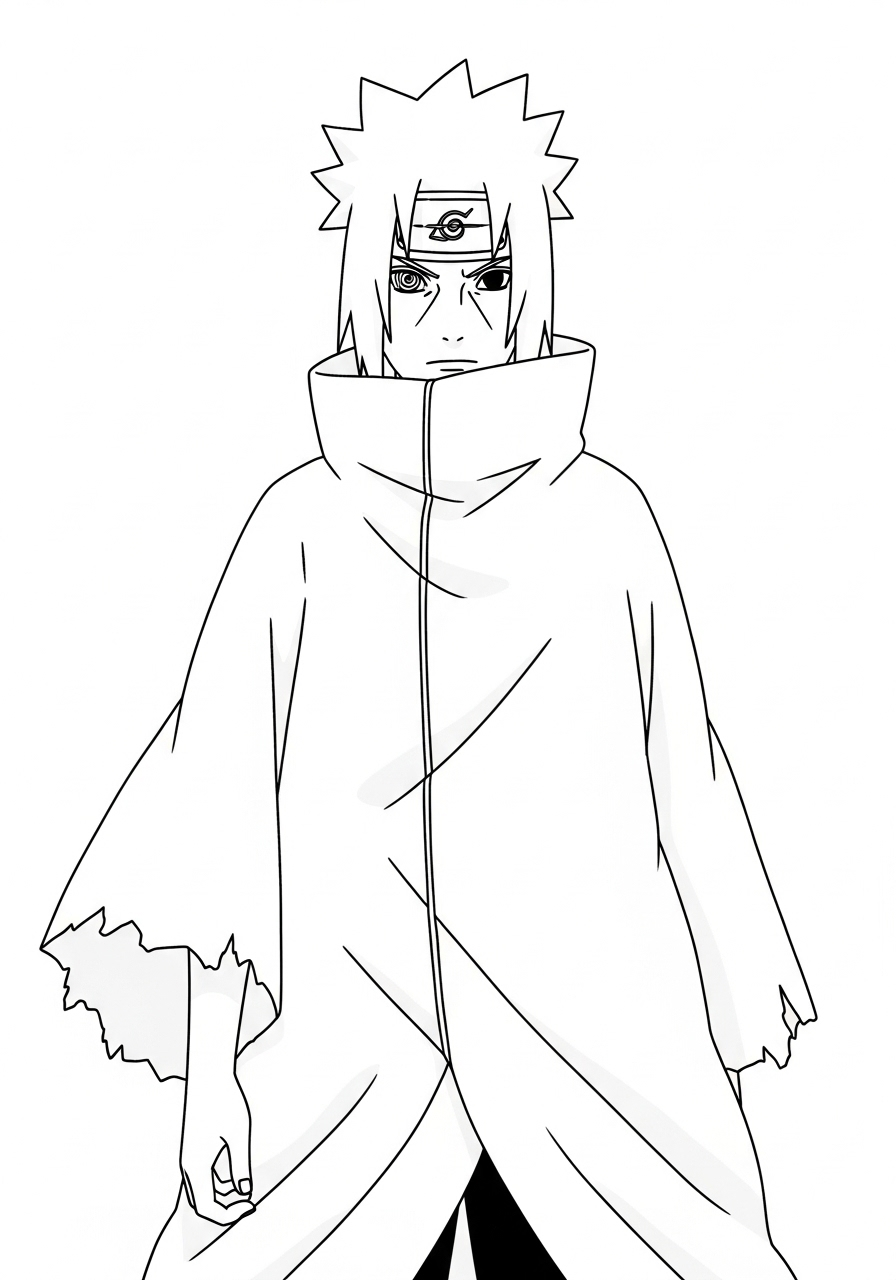 Uchiha Sasuke Coloring Pages 13 kids Uchiha Sasuke coloring pages