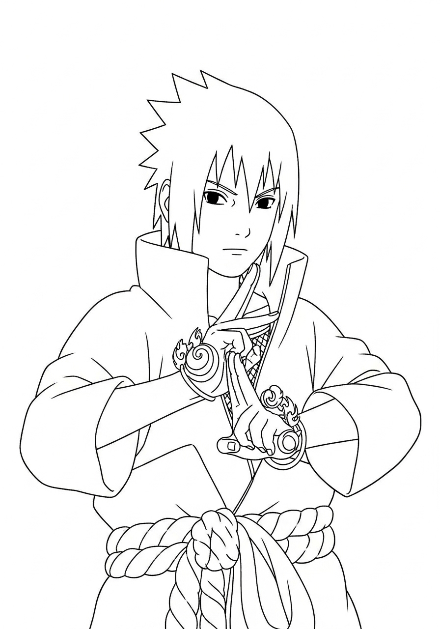 Uchiha Sasuke Coloring Pages 14 Uchiha Sasuke coloring pages for adults
