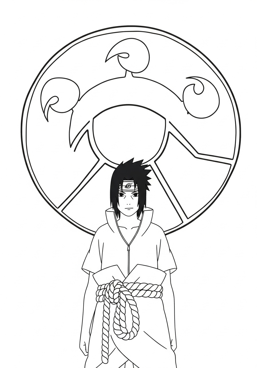 Uchiha Sasuke Coloring Pages 15 Uchiha Sasuke coloring pages for adults pdf