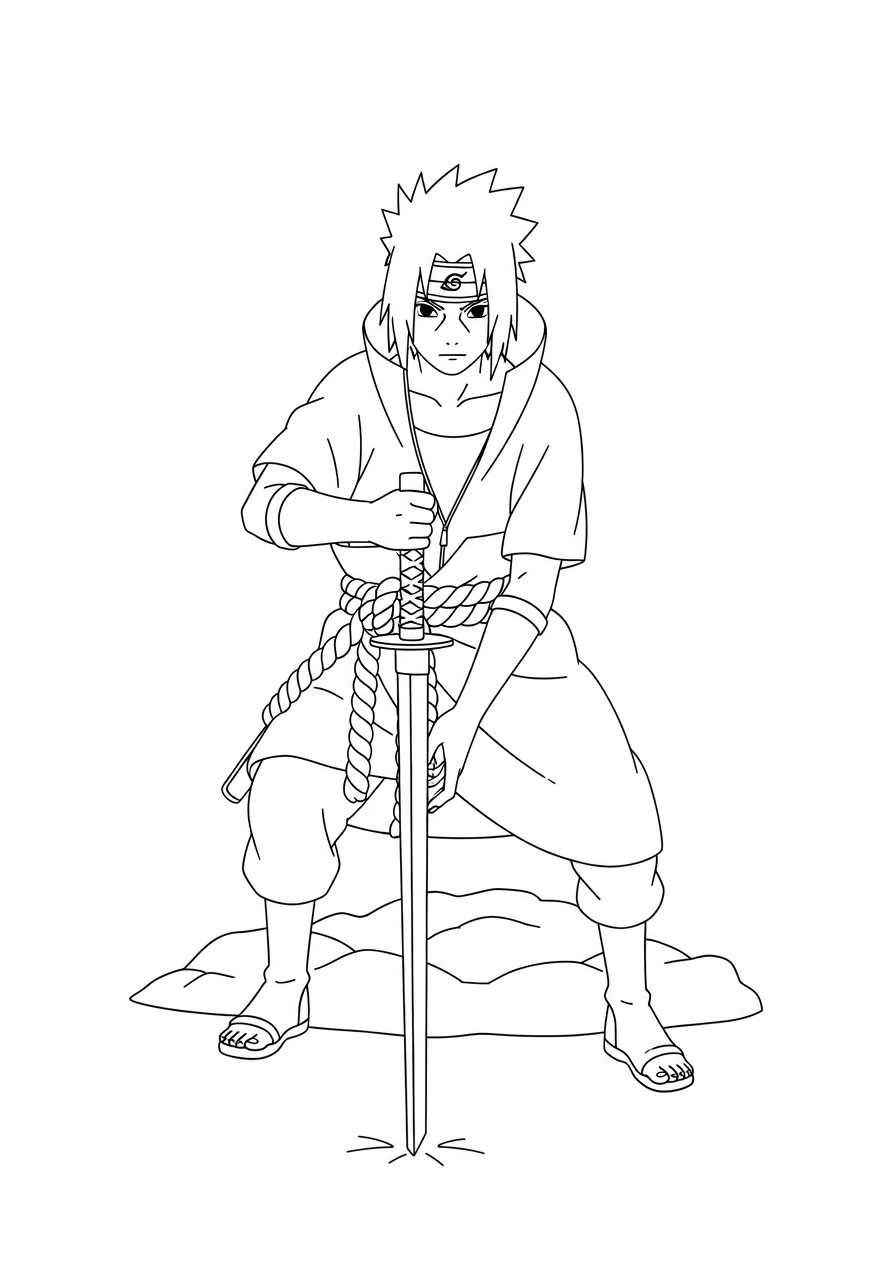 Uchiha Sasuke Coloring Pages 16 Uchiha Sasuke coloring pages pdf