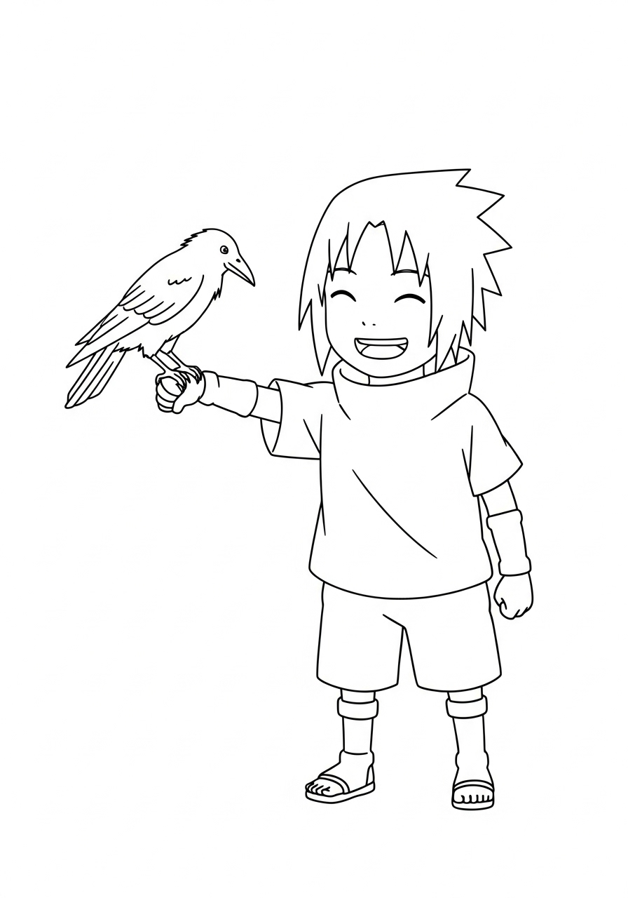 Uchiha Sasuke Coloring Pages 20 Uchiha Sasuke coloring pages for adults easy