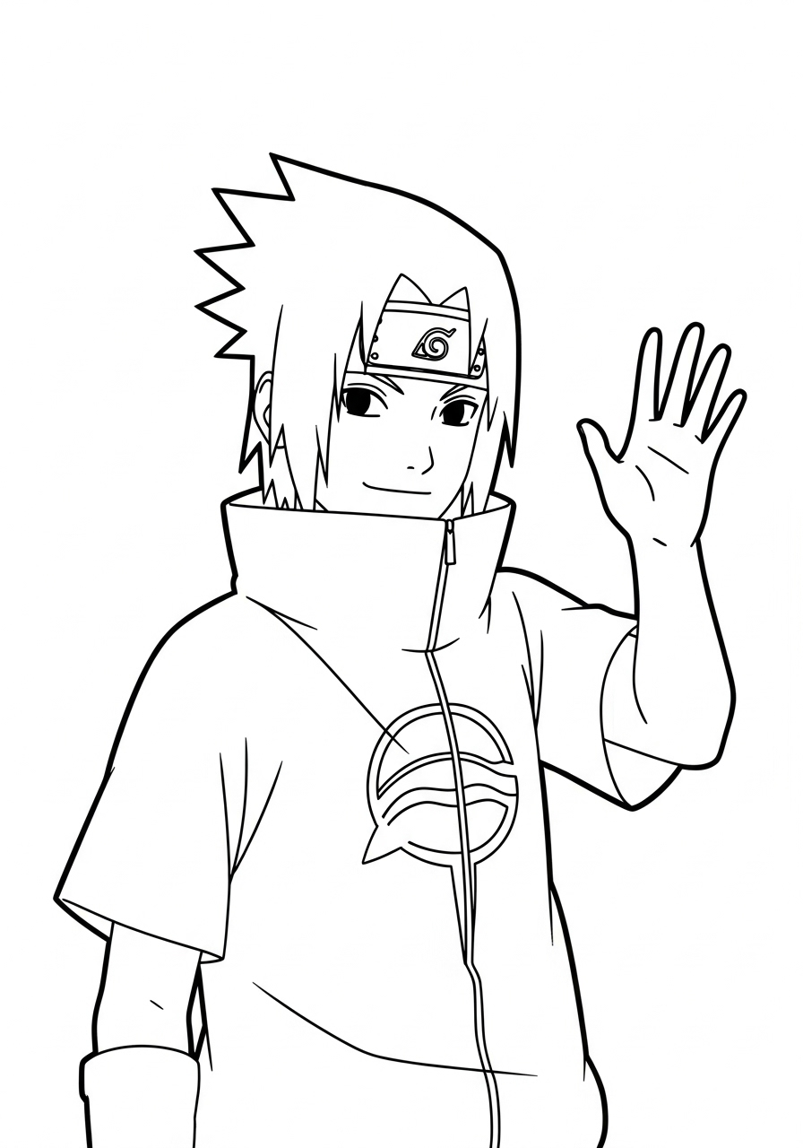 Uchiha Sasuke Coloring Pages 21 free Uchiha Sasuke coloring pages pdf