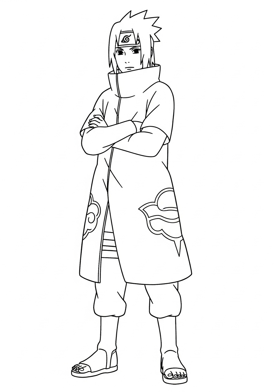 Uchiha Sasuke Coloring Pages 4 grinch Uchiha Sasuke coloring pages