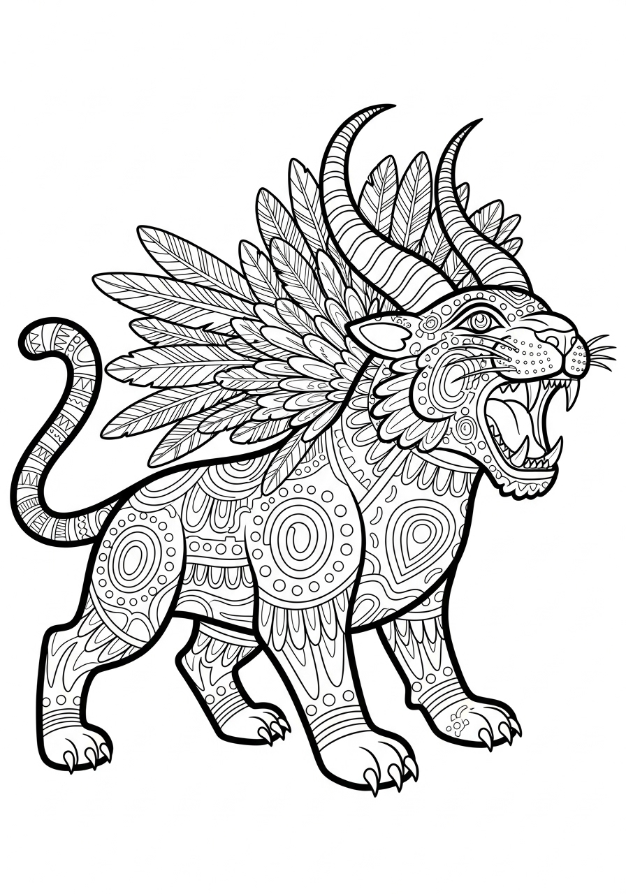 Alebrijes Coloring Pages 14 Alebrijes coloring pages for adults