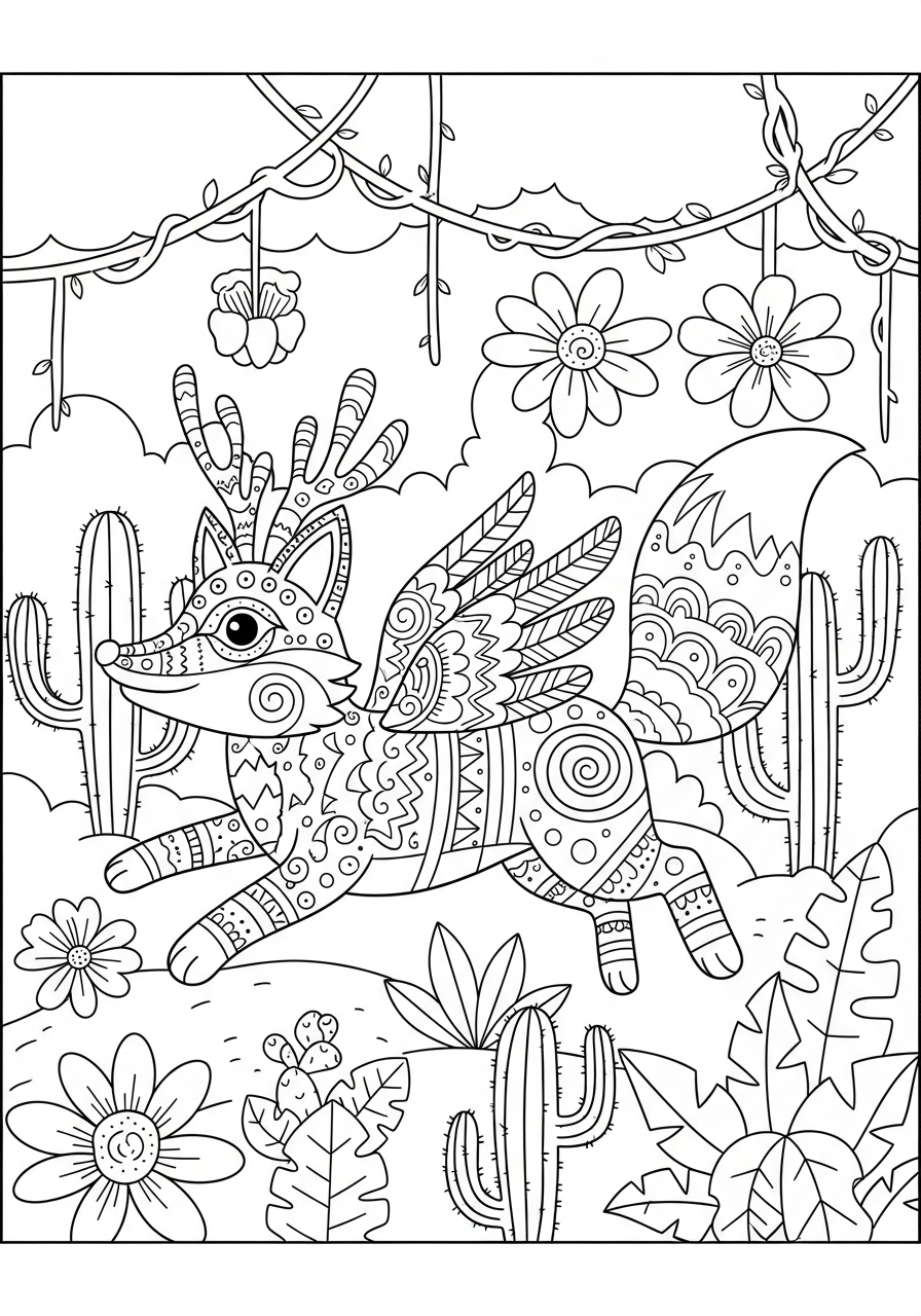 Alebrijes Coloring Pages 6 kids Alebrijes coloring pages 1