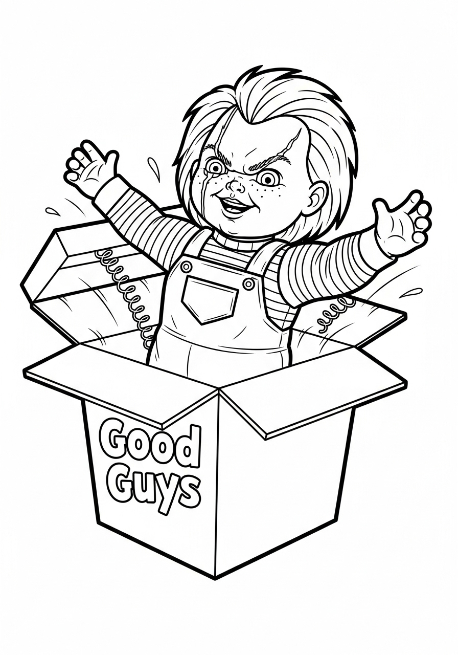 Chucky Coloring Pages 11 free printable Chucky coloring pages