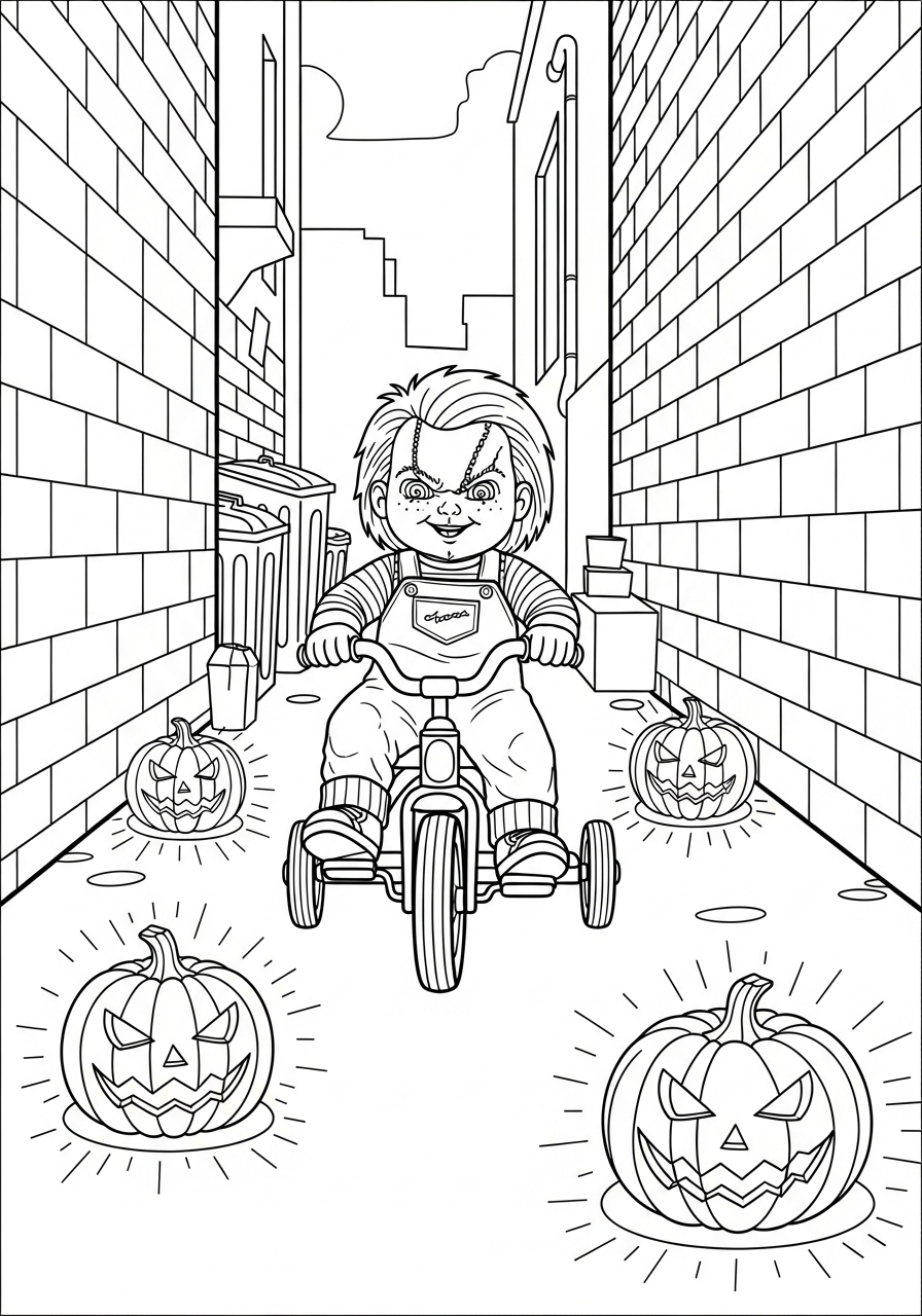 Chucky Coloring Pages 17 free Chucky coloring pages pdf 1