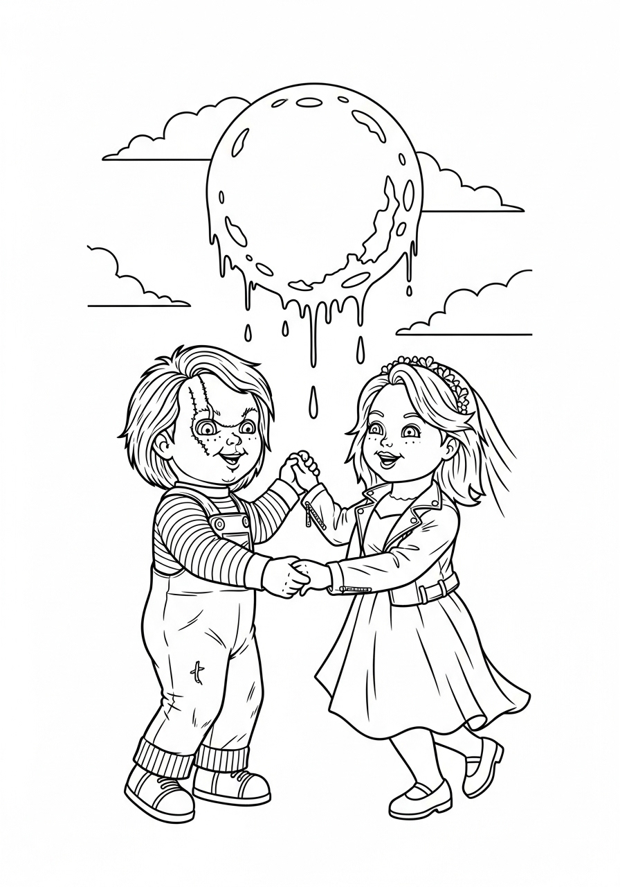 Chucky Coloring Pages 19 Chucky coloring book pages 1