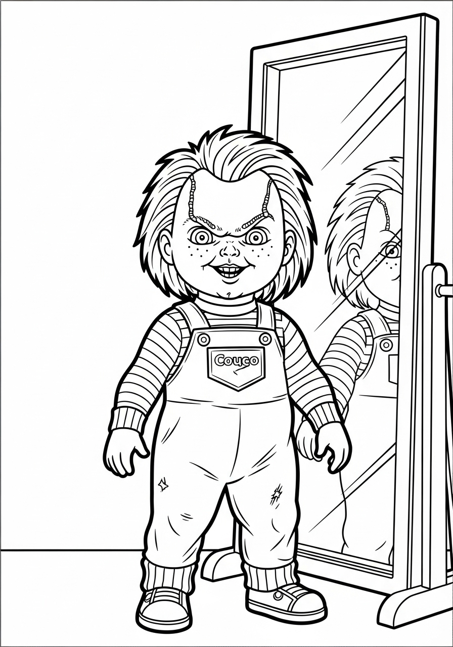 Chucky Coloring Pages 6 free Chucky coloring pages pdf