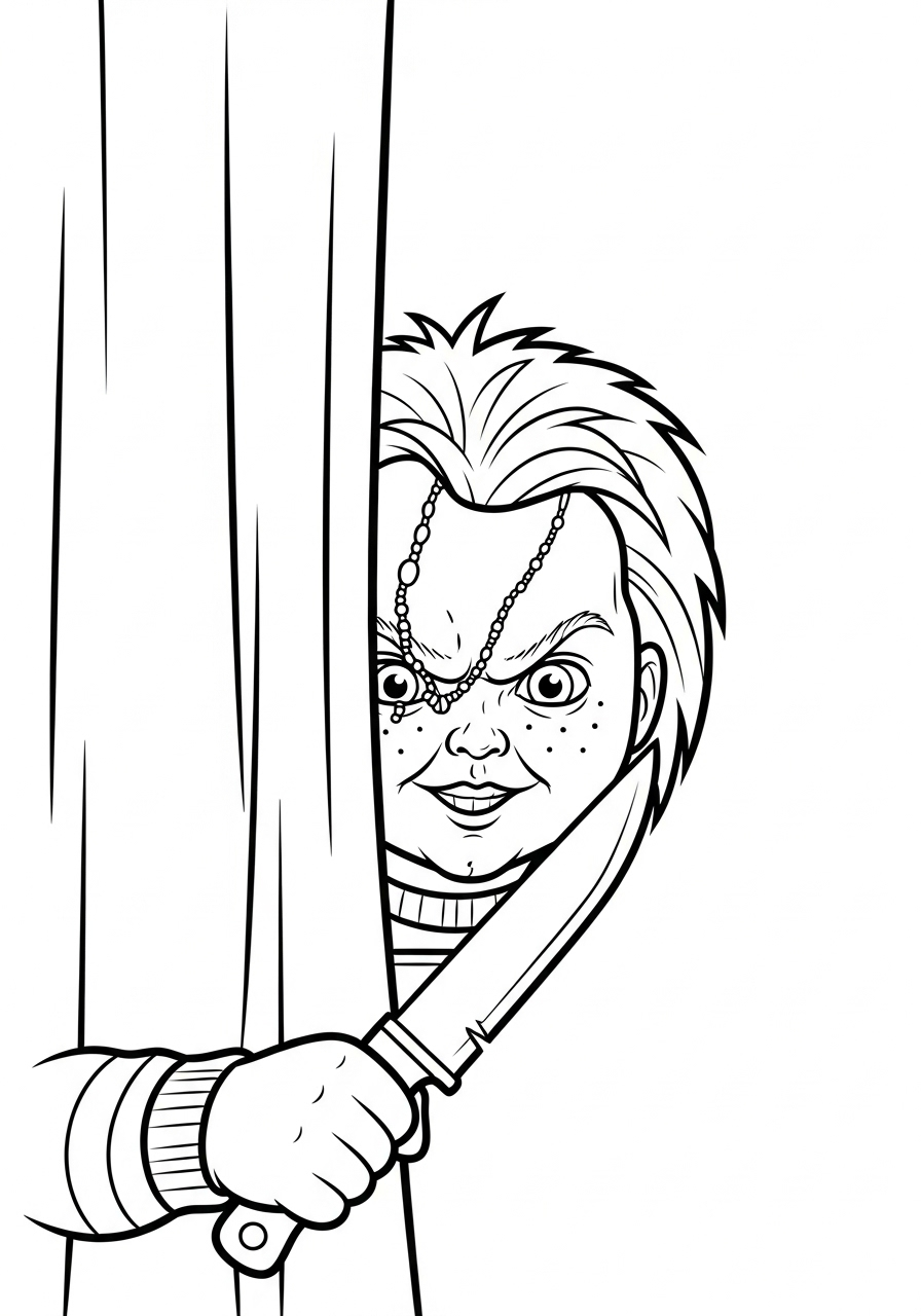 Chucky Coloring Pages 8 cute Chucky coloring pages