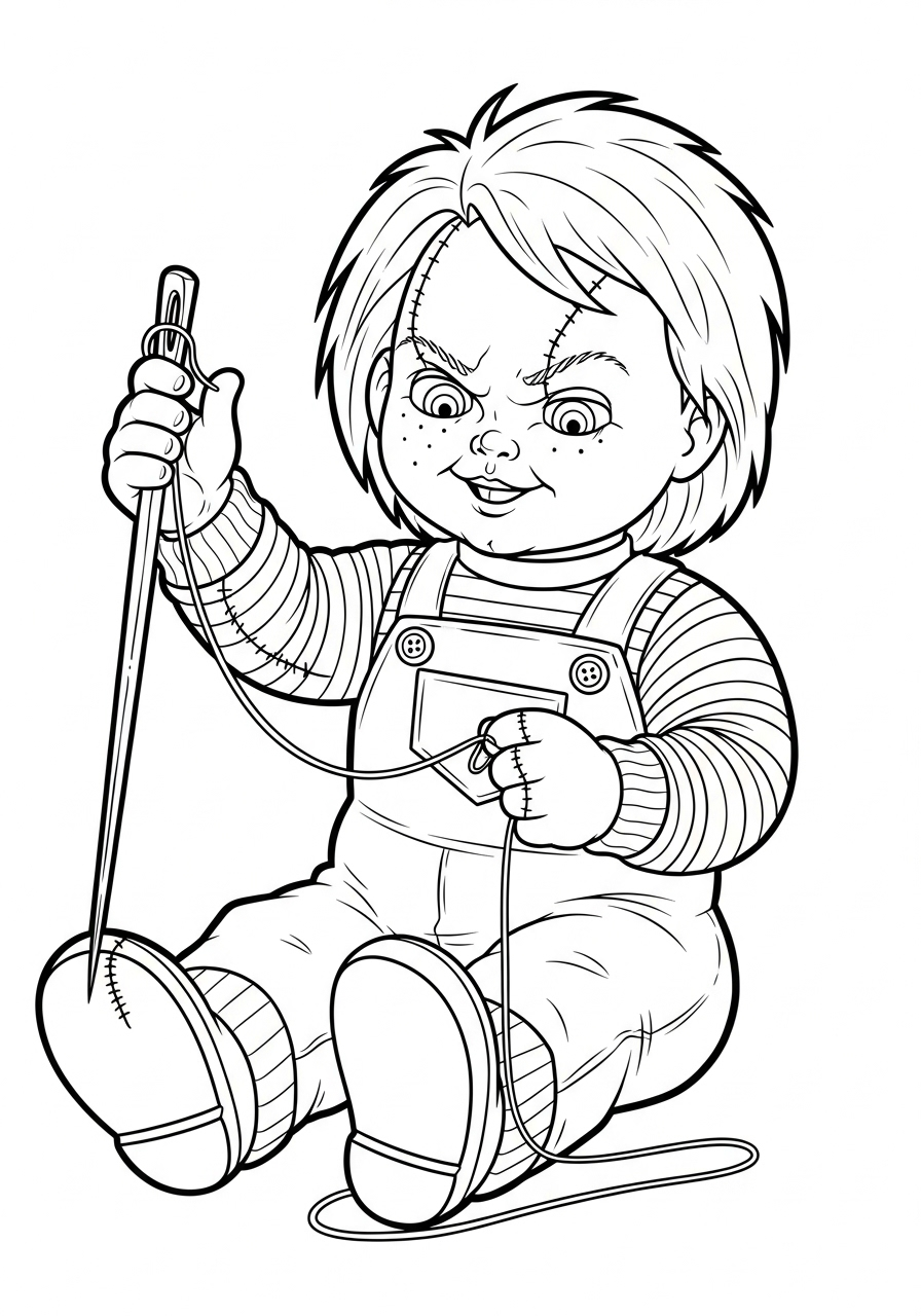Chucky Coloring Pages 10 Chucky decorations coloring pages