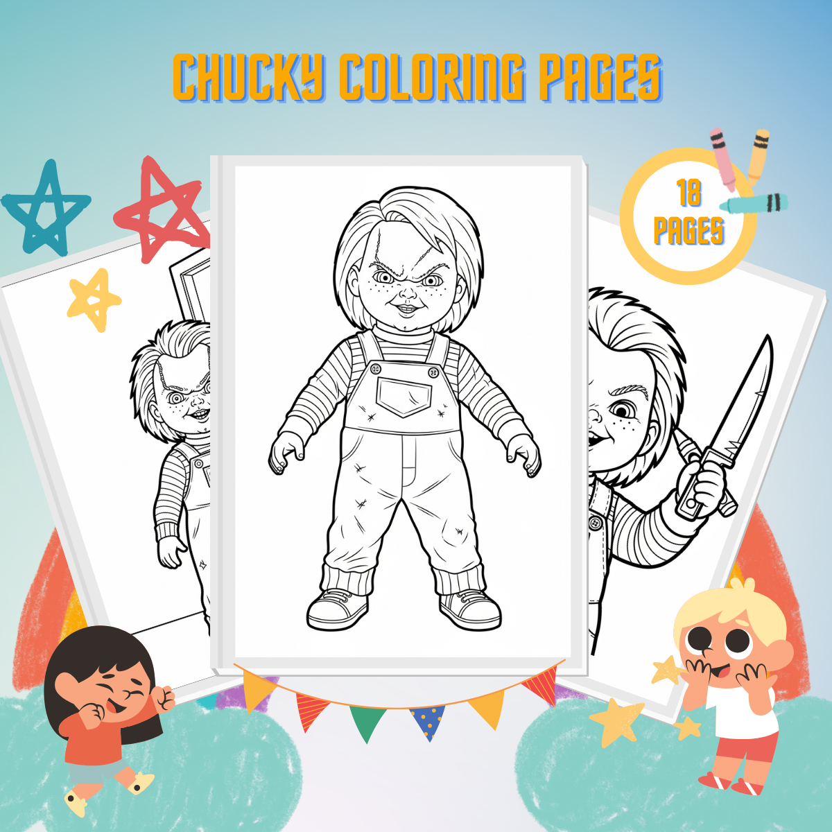 Chucky Coloring Pages