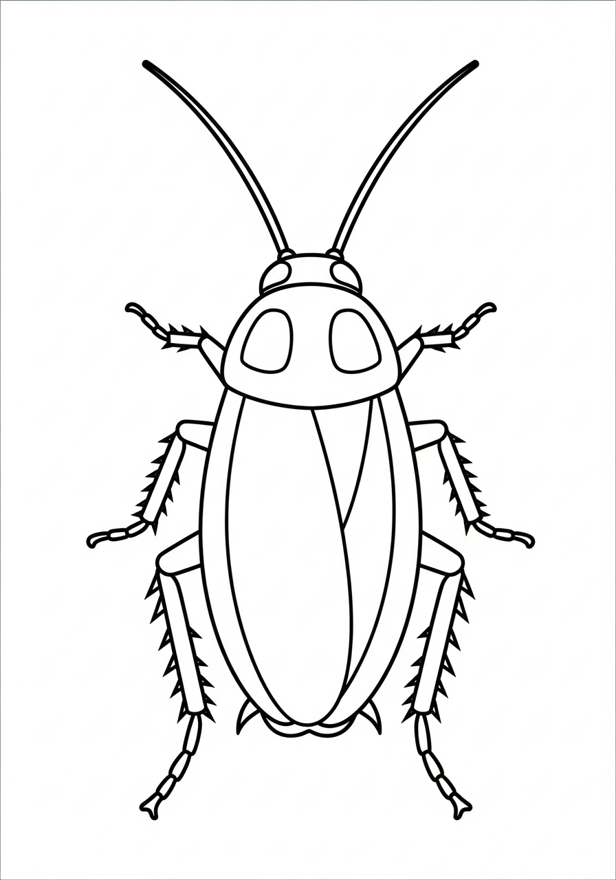 Cockroach Coloring Pages 2 Cockroach ornaments coloring pages