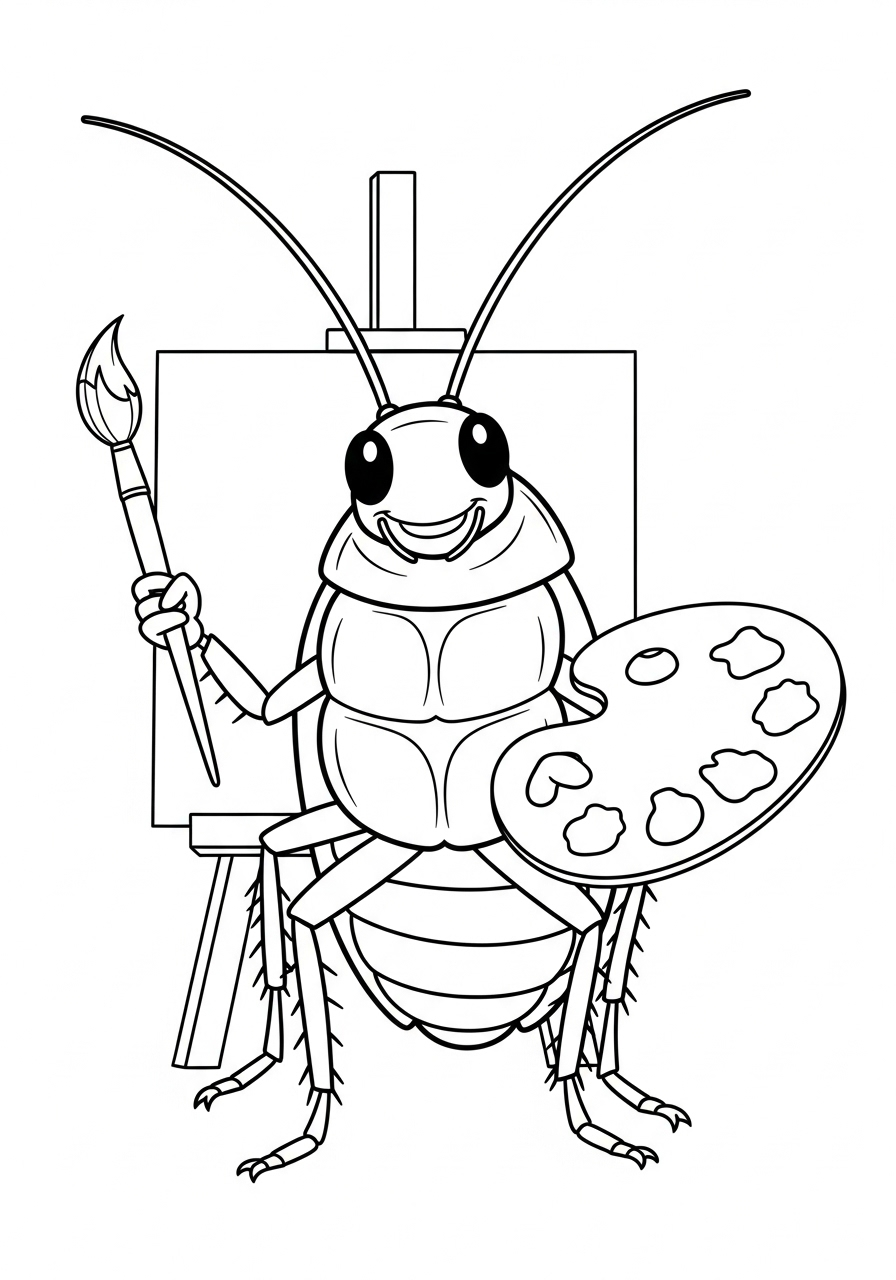 Cockroach Coloring Pages 11 kids Cockroach coloring pages 1