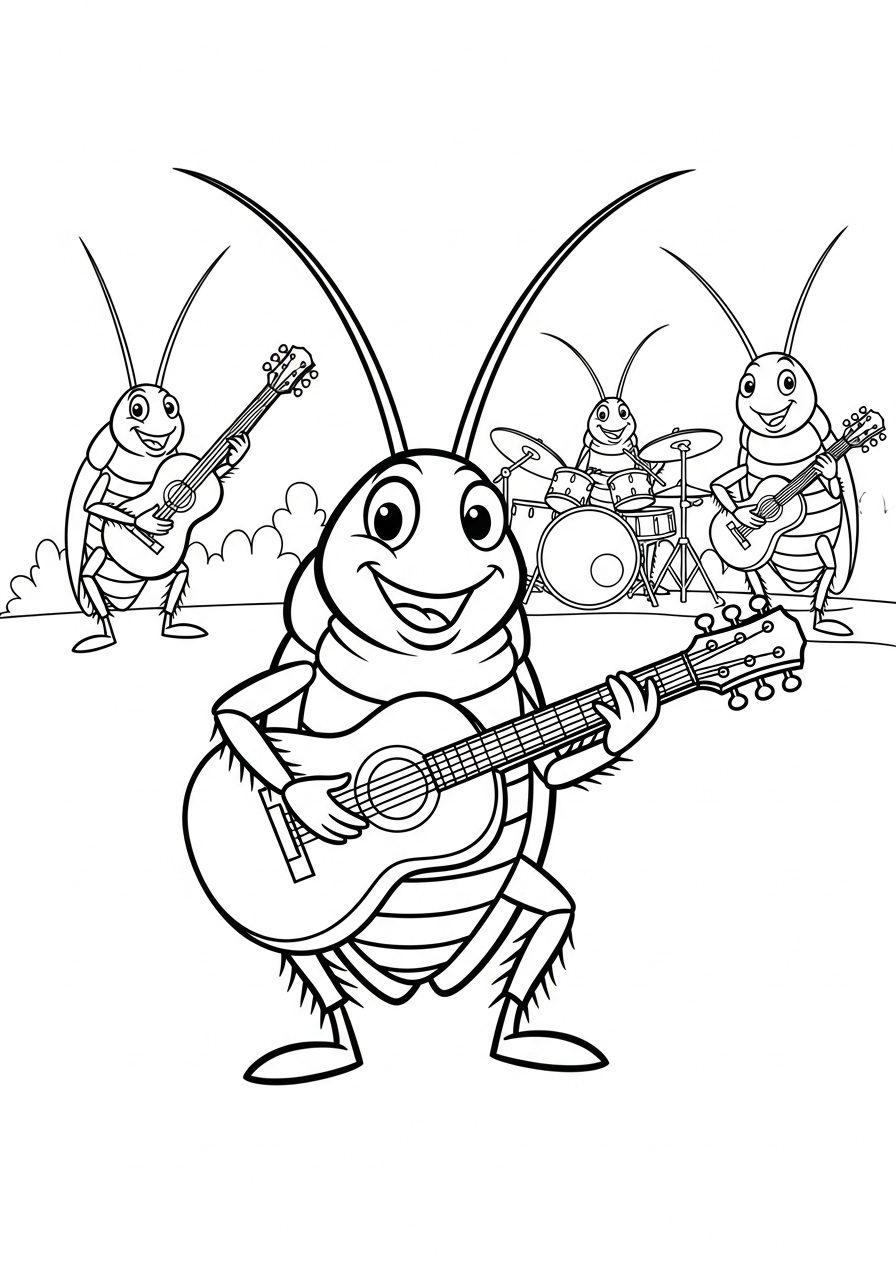 Cockroach Coloring Pages 12 printable coloring pages Cockroach
