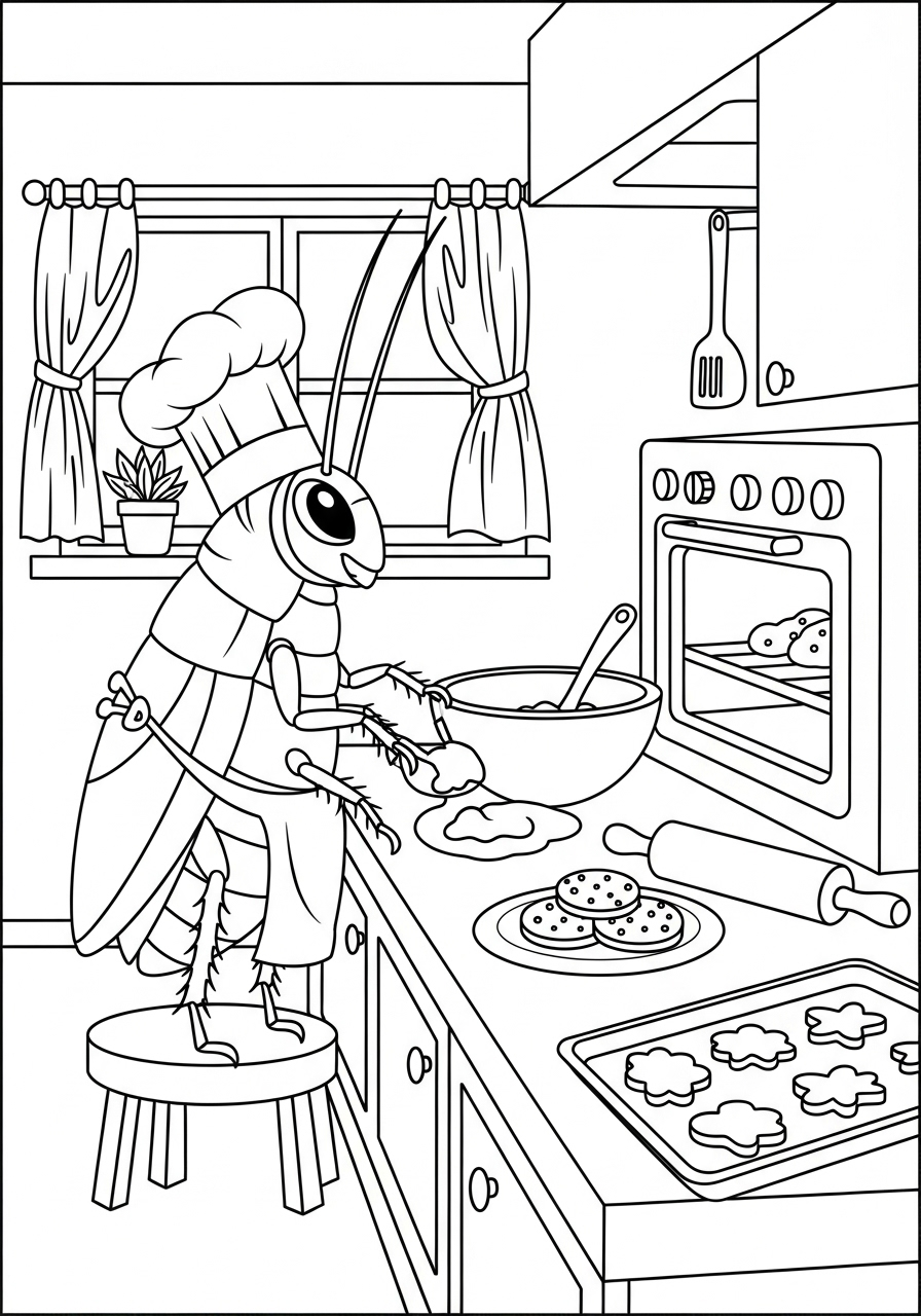 Cockroach Coloring Pages 13 coloring pages for kids Cockroach 1