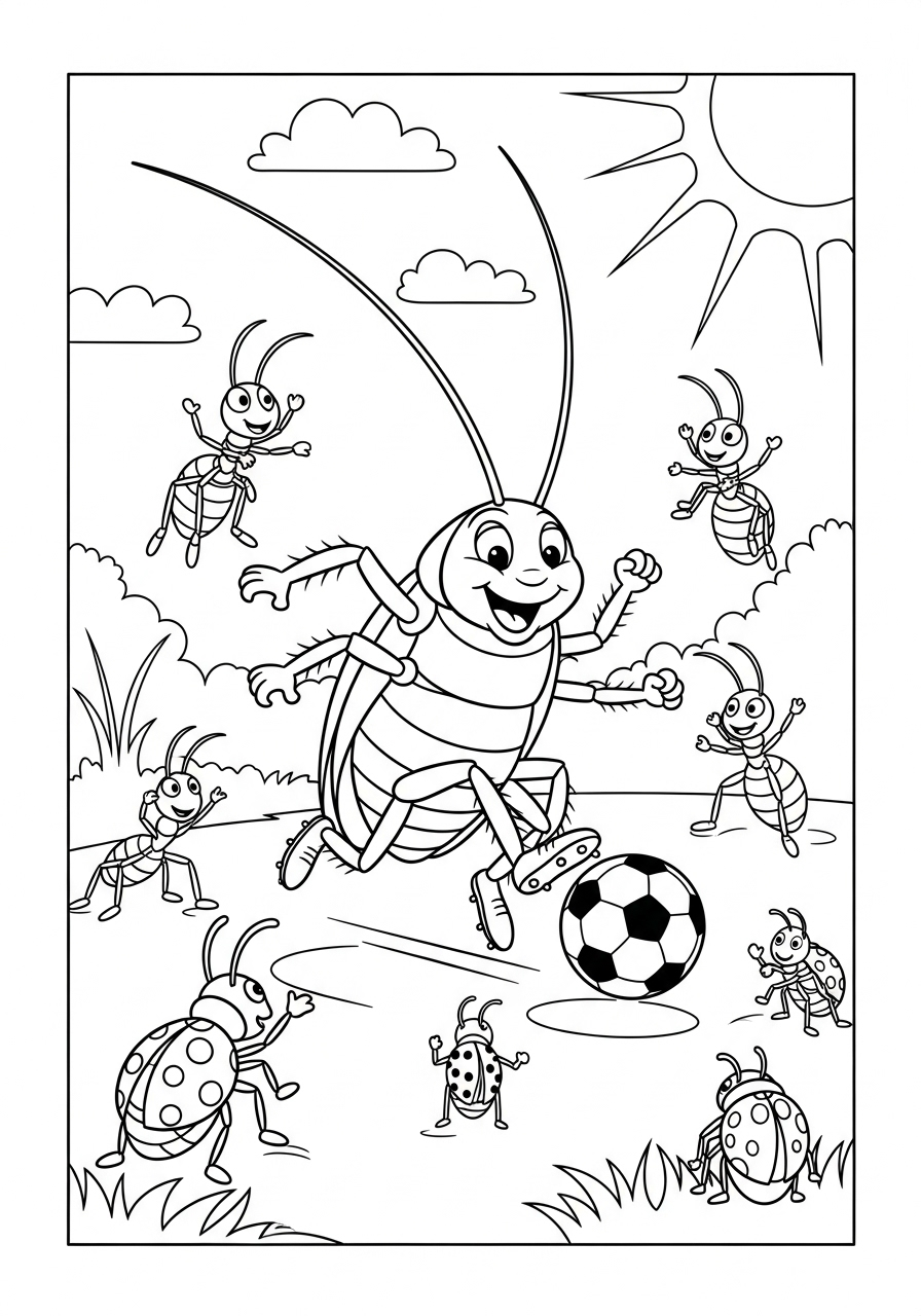 Cockroach Coloring Pages 17 free Cockroach tree coloring pages