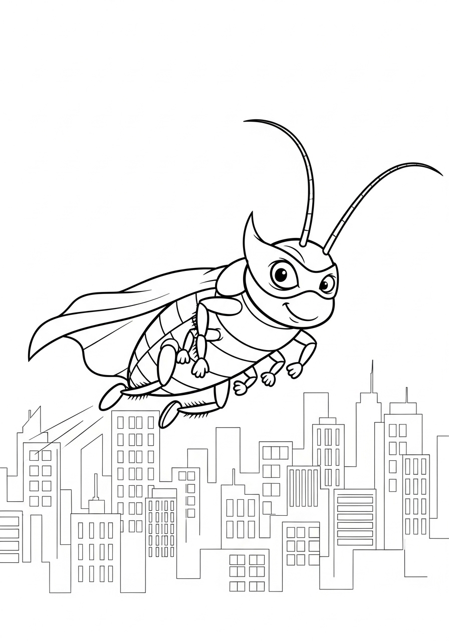 Cockroach Coloring Pages 6 Cockroach themed coloring pages