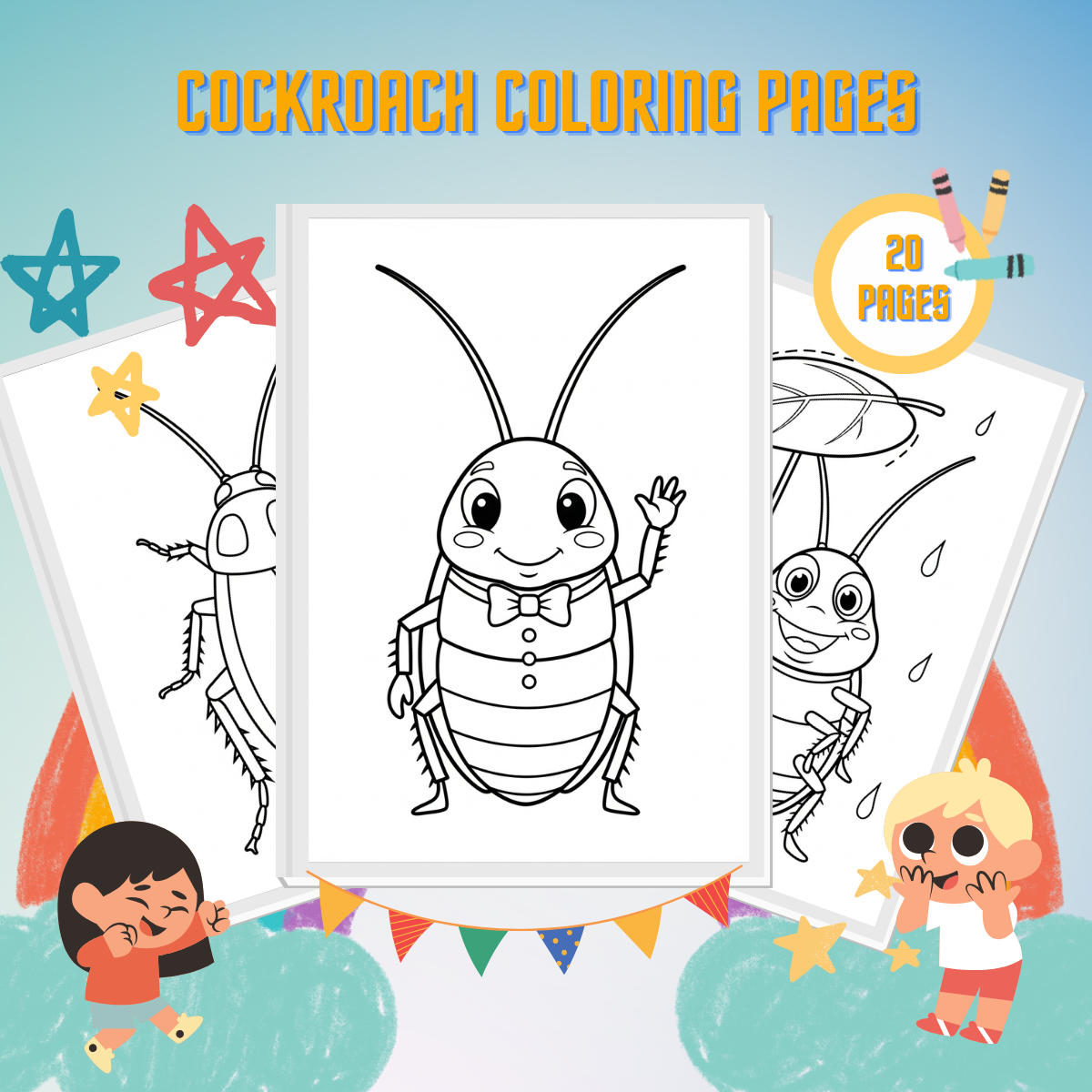 Cockroach Coloring Pages