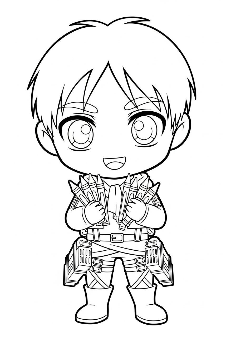 Eren Yeager Coloring Pages 17 Eren Yeager coloring pages free