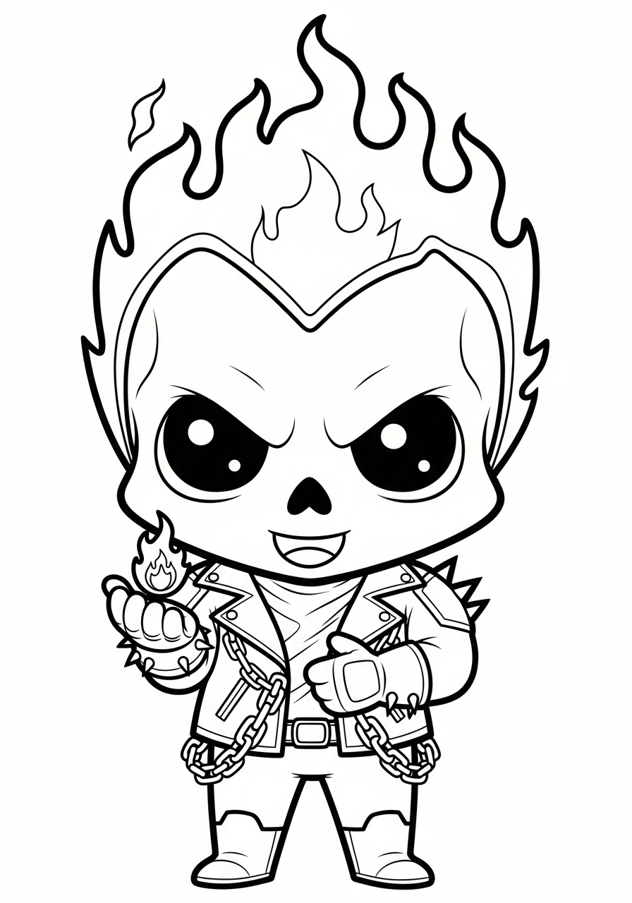 Ghost Rider Coloring Pages 16 hard Ghost Rider coloring pages 1
