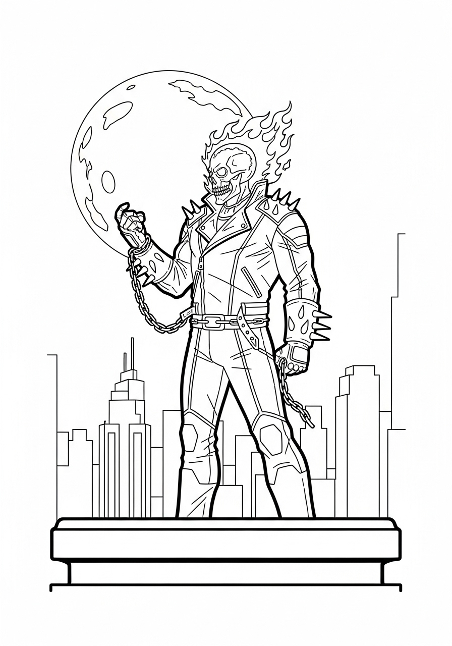 Ghost Rider Coloring Pages 6 fun Ghost Rider coloring pages