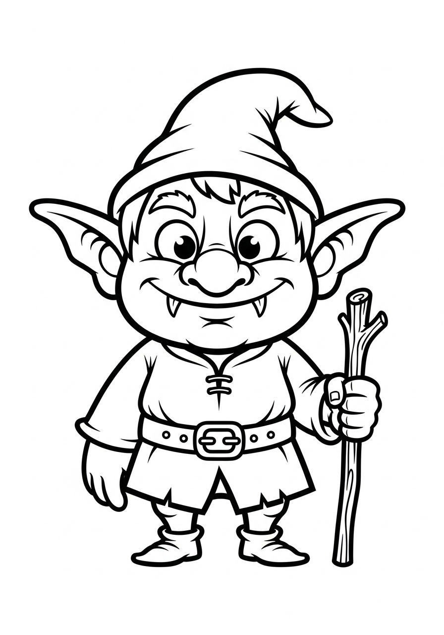 Goblin Coloring Pages 2 old-fashioned Goblin coloring pages
