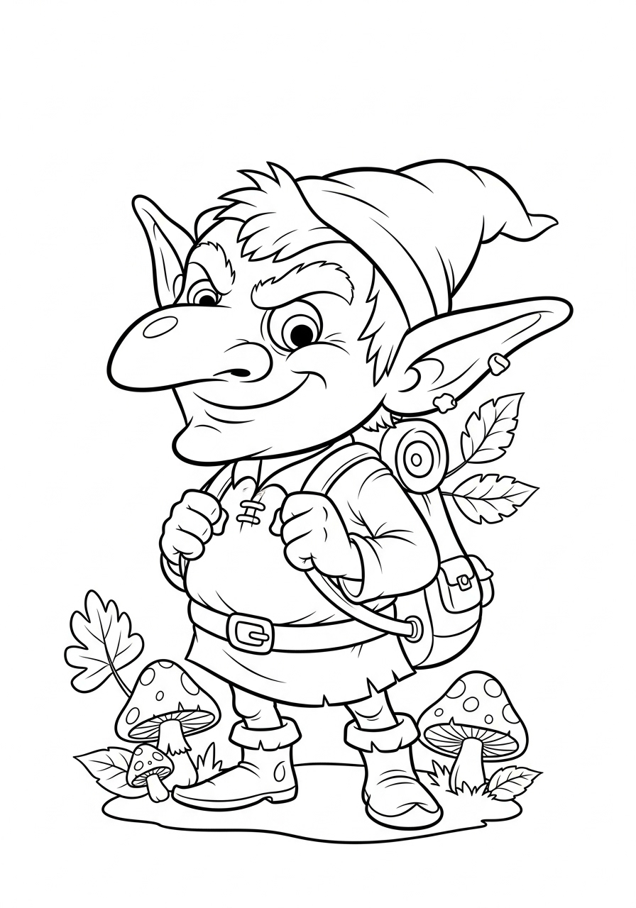 Goblin Coloring Pages 4 free Goblin coloring pages pdf