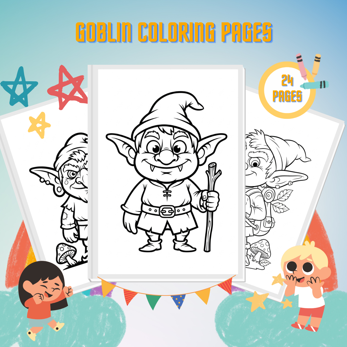 Goblin Coloring Pages
