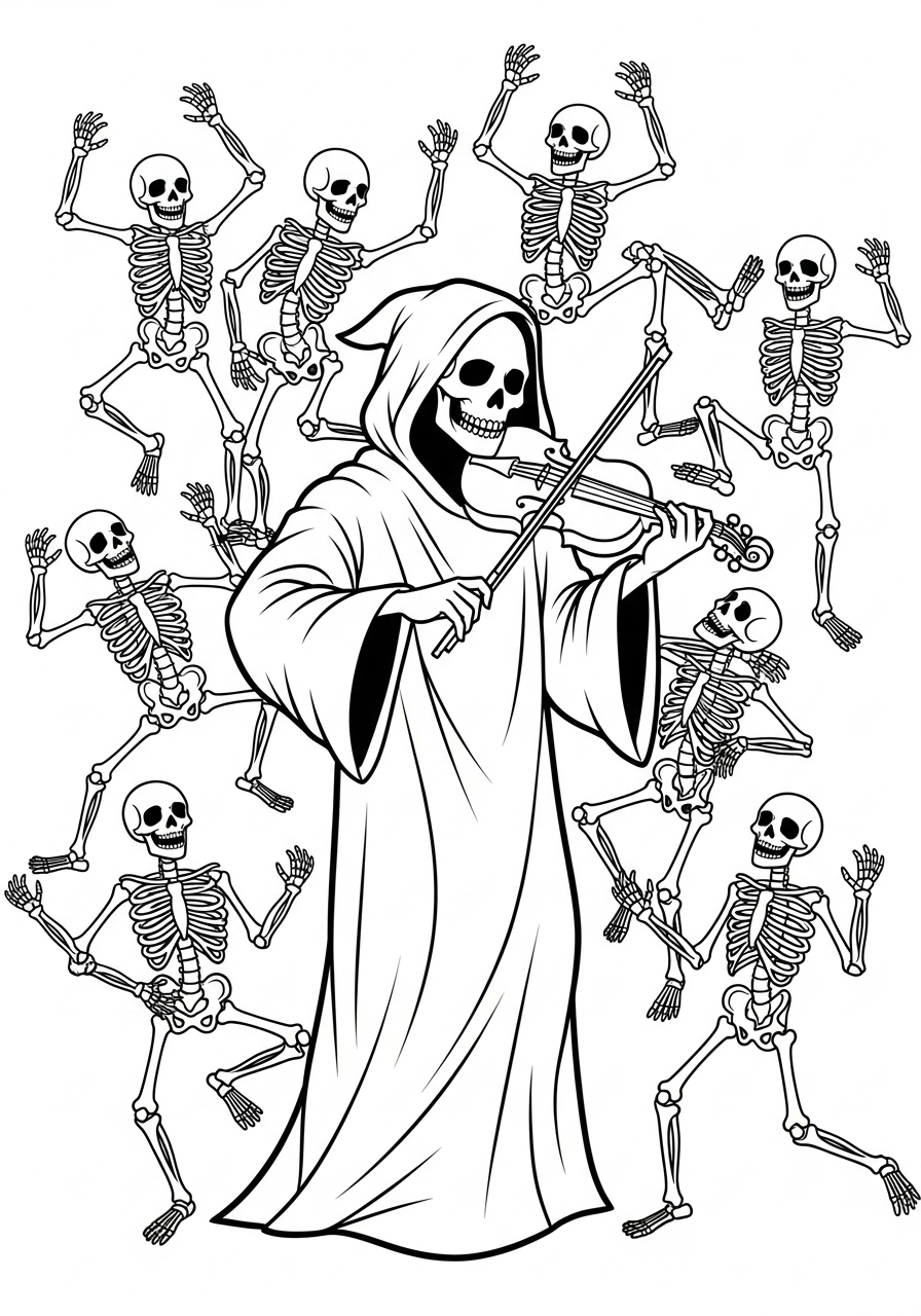 Grim Reaper Coloring Pages 12 Grim Reaper themed coloring pages