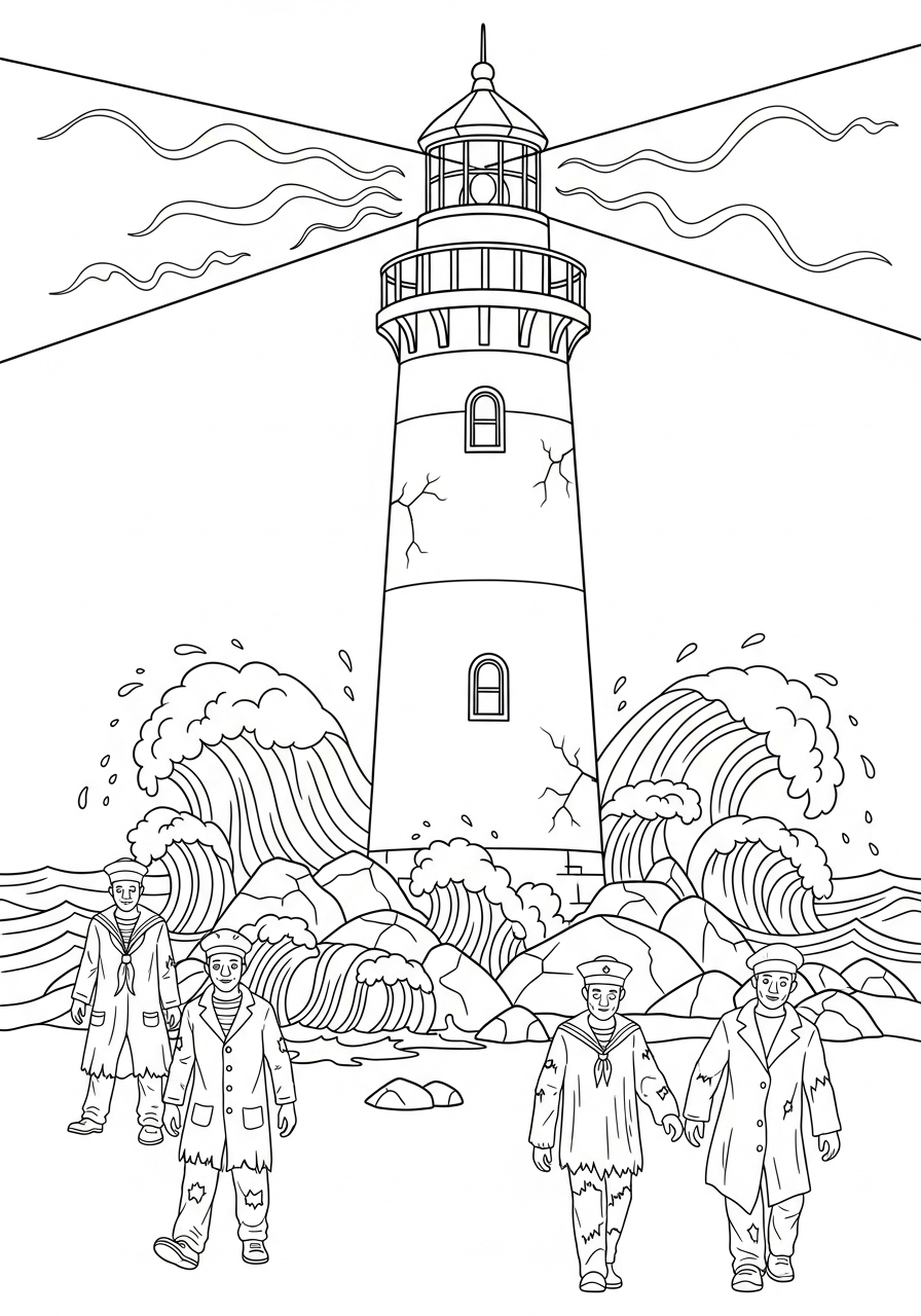 Haunted House Coloring Pages 13 free full size printable Haunted House coloring pages for adults pdf