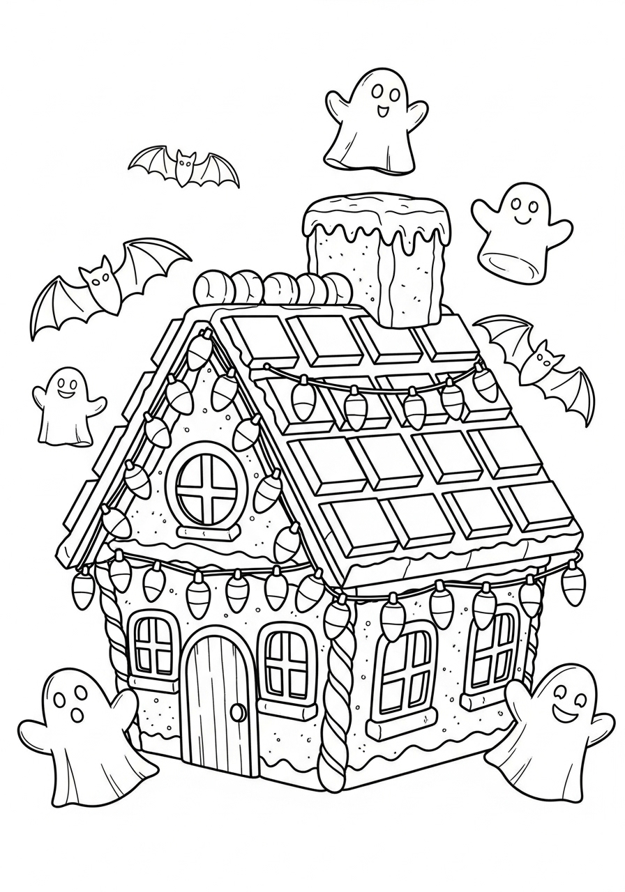 Haunted House Coloring Pages 17 old-fashioned Haunted House coloring pages 2