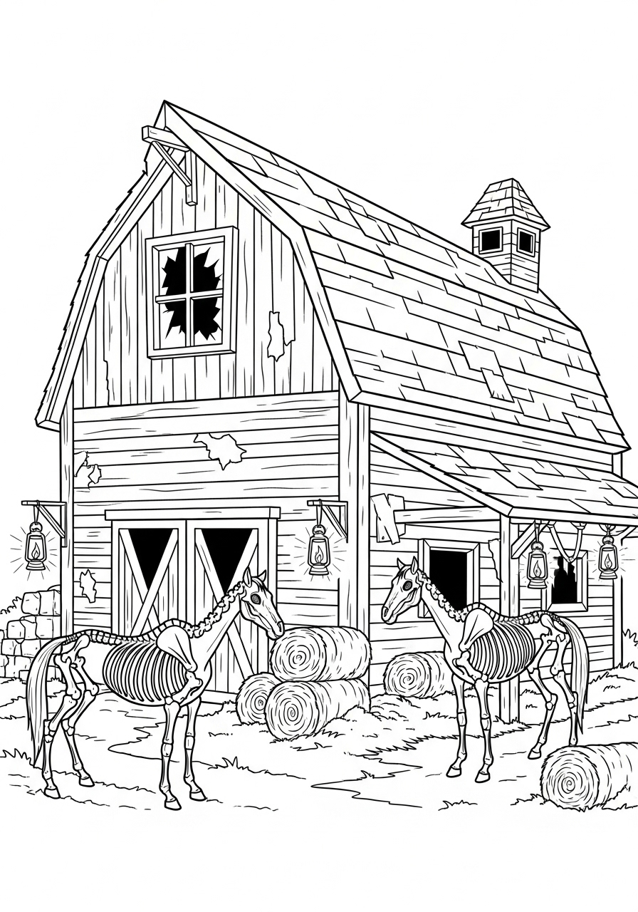 Haunted House Coloring Pages 18 free Haunted House coloring pages printable