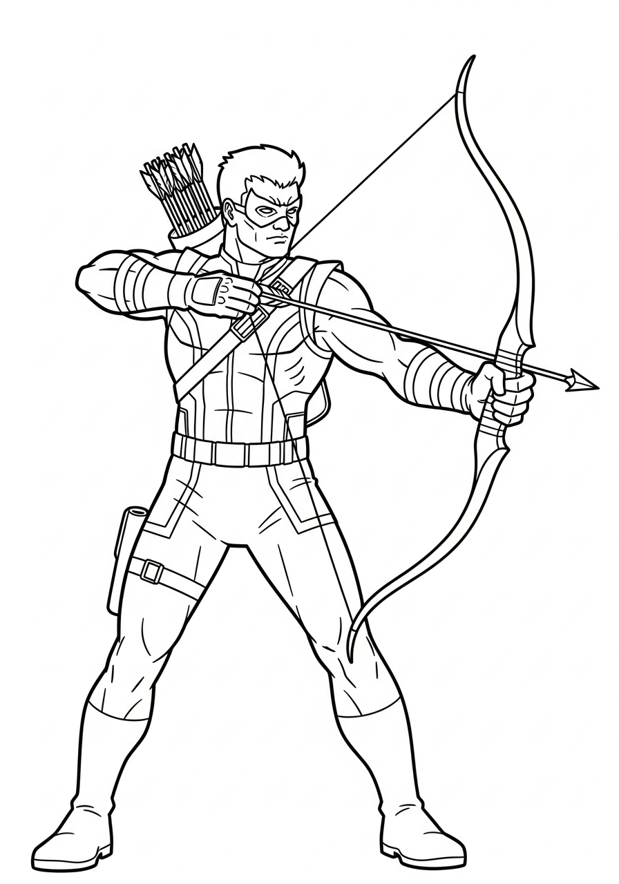 cute Hawkeye coloring pages