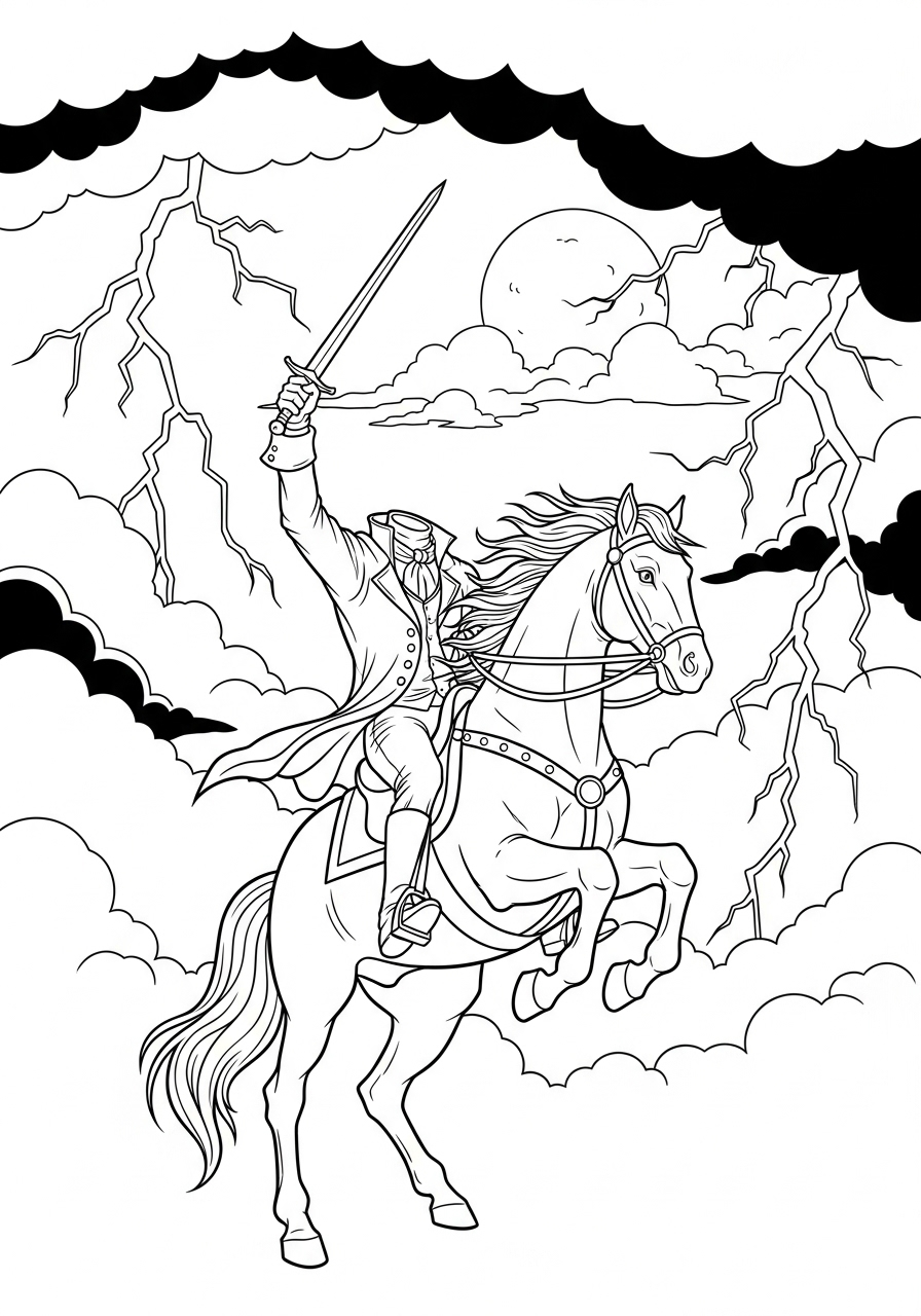 Headless Horseman Coloring Pages 6 grinch cute Headless Horseman coloring pages