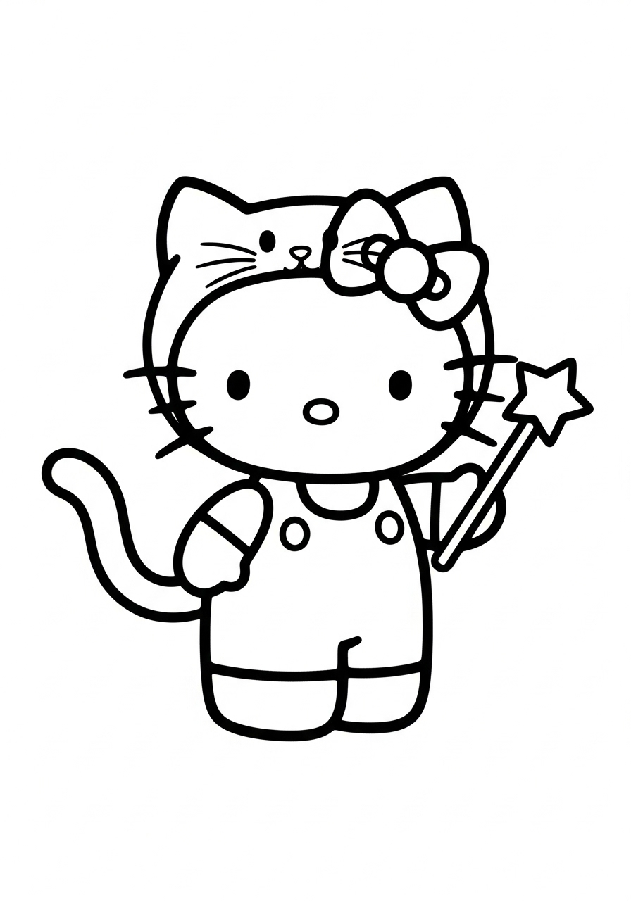 Hello Kitty Halloween Coloring Pages 10 free printable Hello Kitty Halloween coloring pages