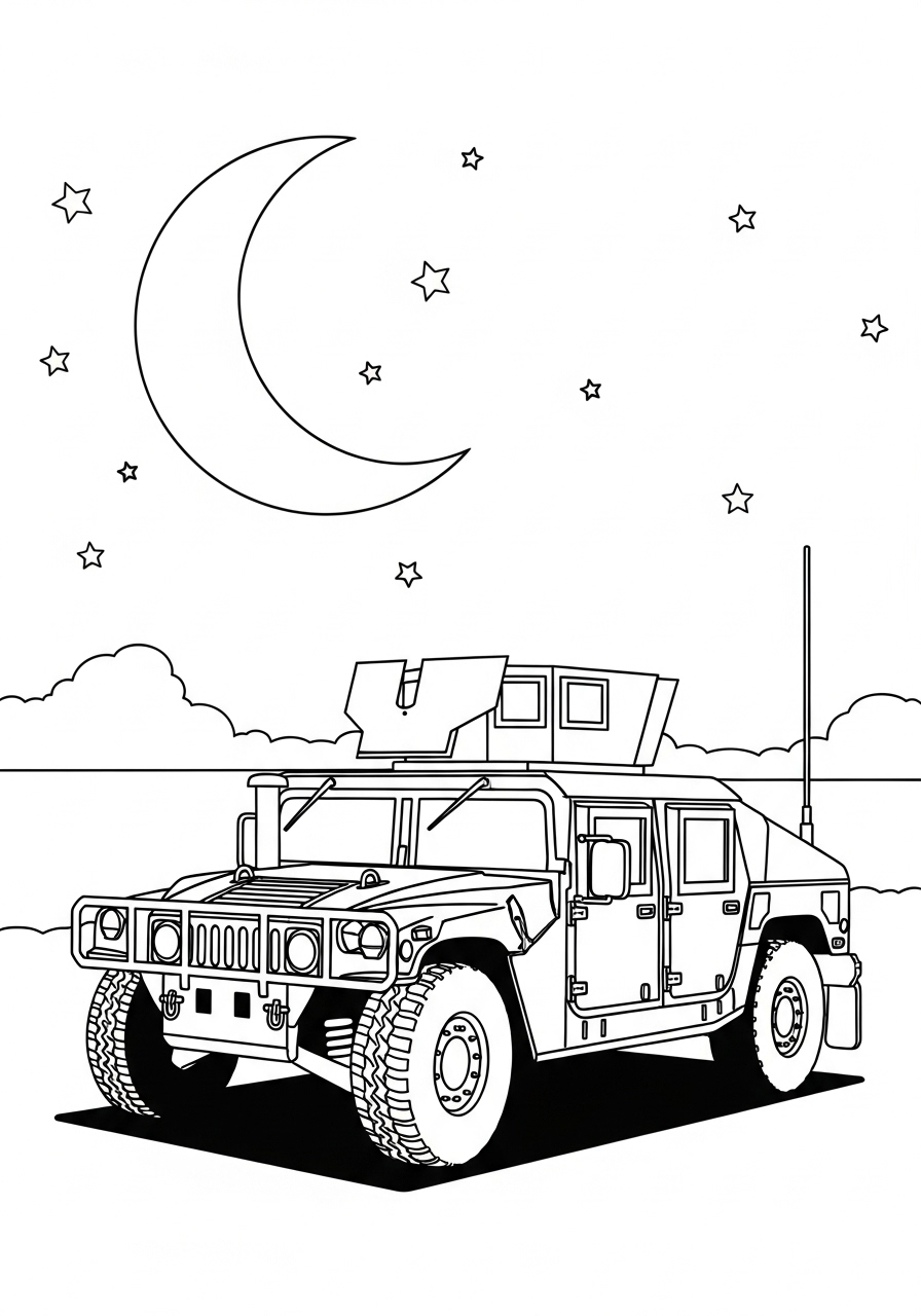 Humvee Coloring Pages 12 Humvee coloring pages easy