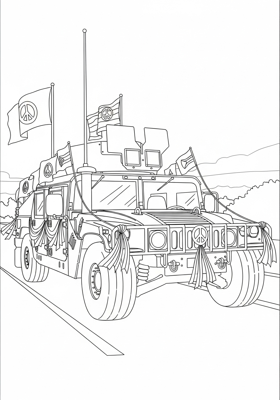 Humvee Coloring Pages 16 Humvee free coloring pages 1