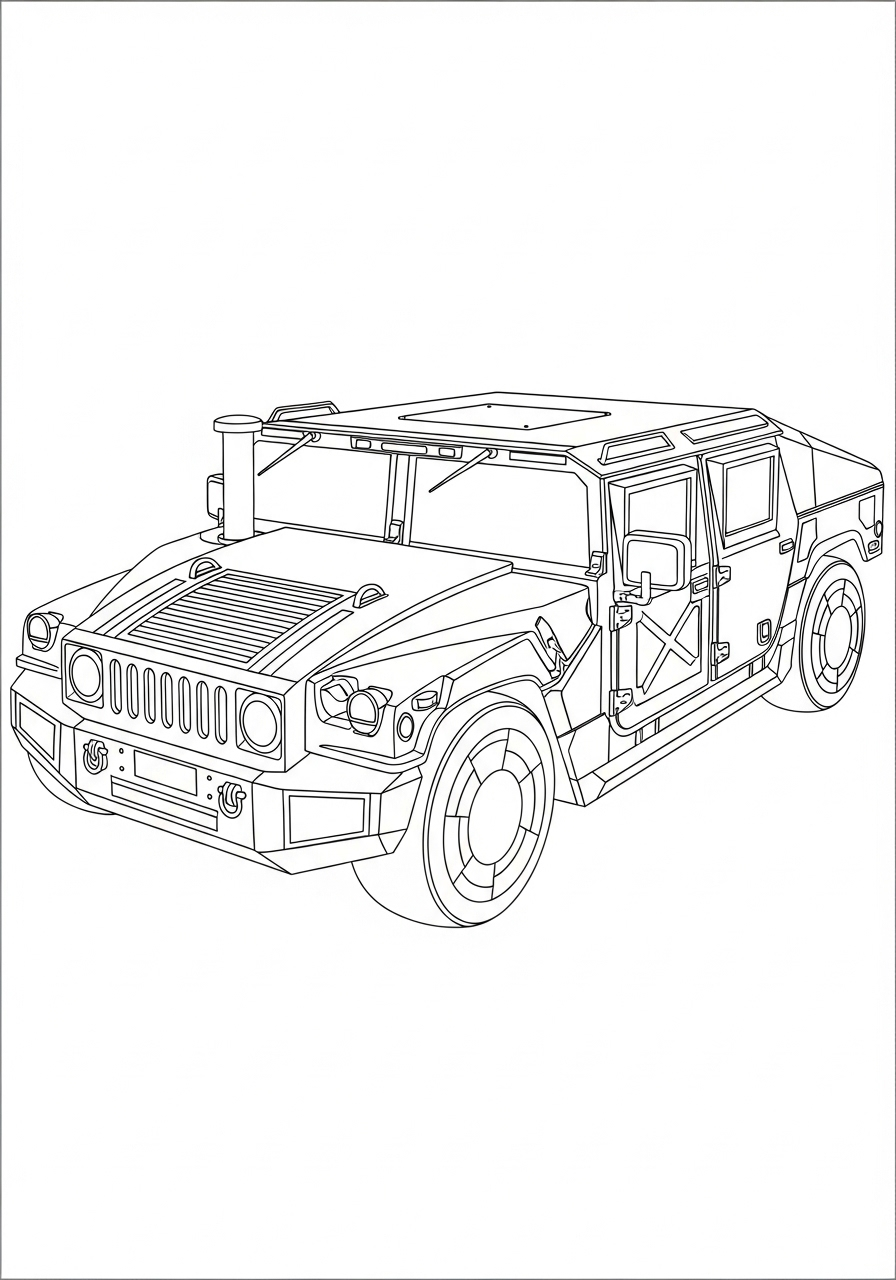 Humvee Coloring Pages 18 kids Humvee coloring pages